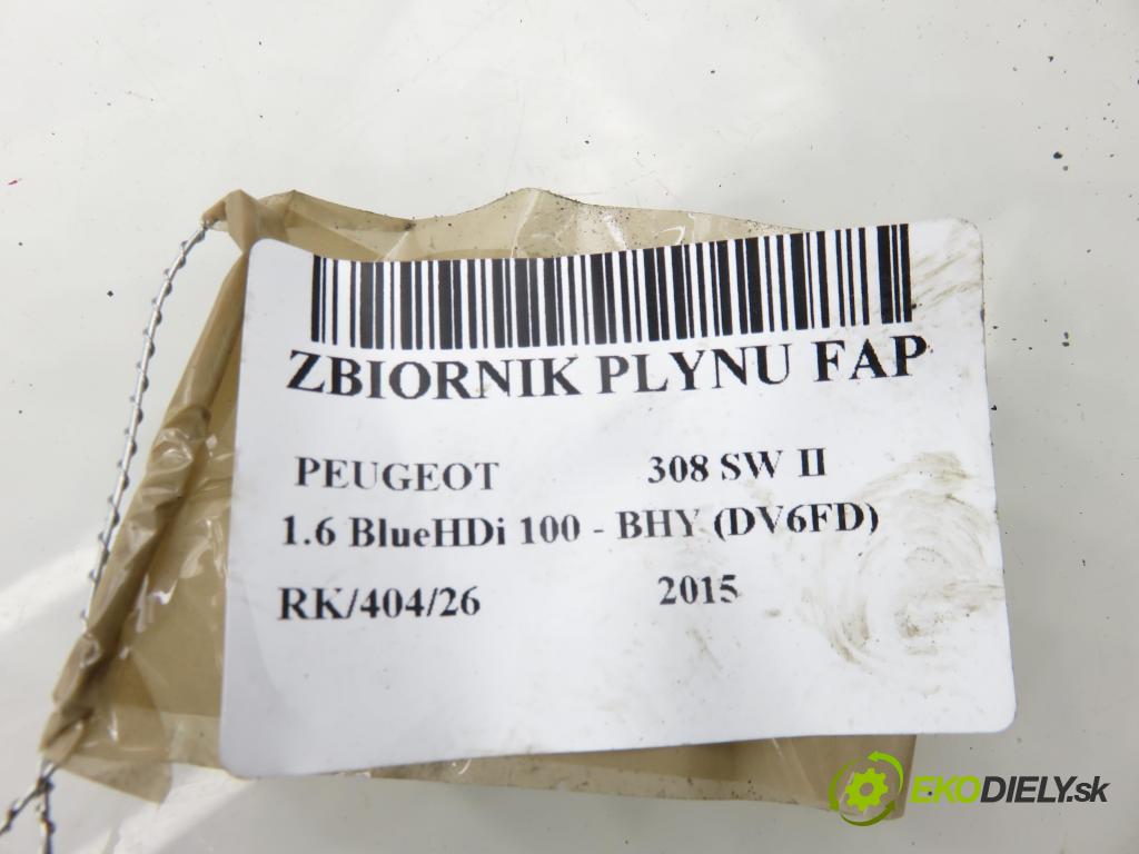 PEUGEOT 308 SW II KOMBI 2015 73,00 1.6 BlueHDi 100 - BHY (DV6FD) 1560,00 Nádržka KAPALINA: FAP 9808025480