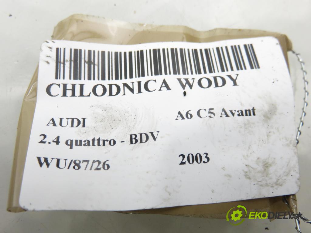 AUDI A6 Avant (4B5, C5) KOMBI 2003 125,00 2.4 quattro - BDV 2393,00 chladič vody 60497