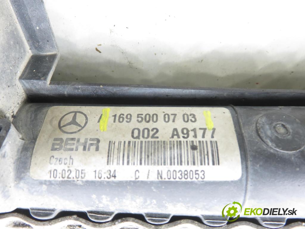 MERCEDES-BENZ KLASA A (W169) HB 2005 80,00 2.0 CDI 109 - OM 640.940 1991,00 chladič vody 1695000703 ; 1695001604