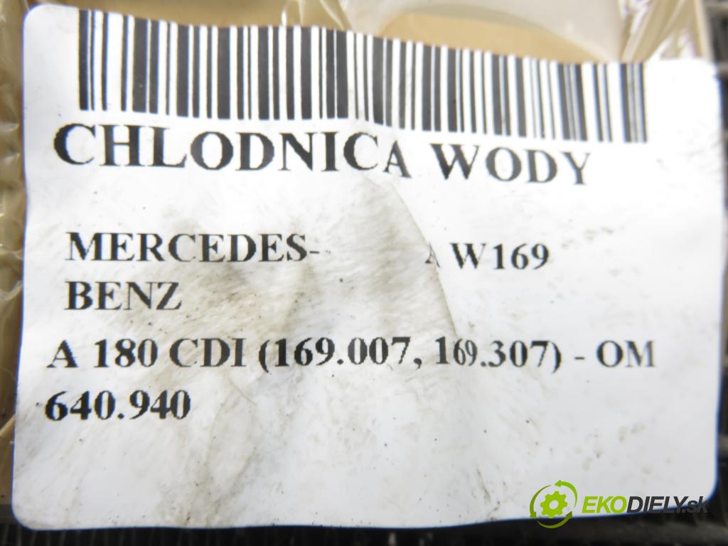MERCEDES-BENZ KLASA A (W169) HB 2005 80,00 2.0 CDI 109 - OM 640.940 1991,00 chladič vody 1695000703 ; 1695001604