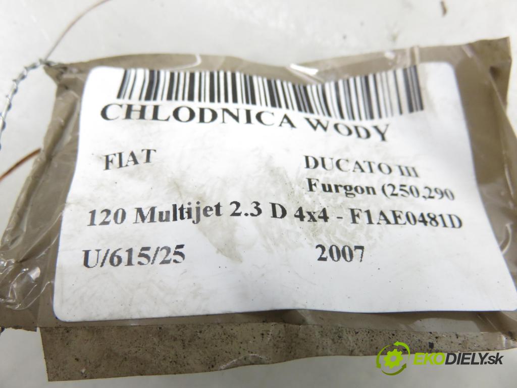 FIAT DUCATO Furgon (250_, 290_) FURGON 2007 88,00 120 Multijet 2.3 D - F1AE0481D 2287,00 chladič vody