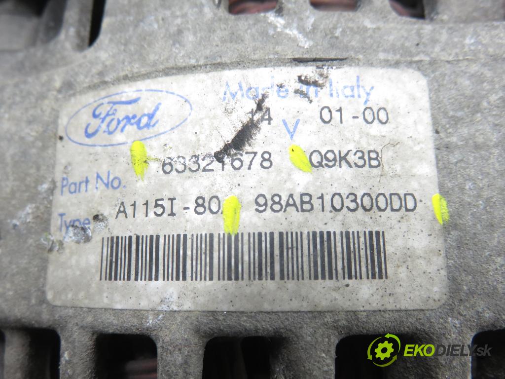 FORD FOCUS (DAW, DBW) HB 2000 85,00 1.8 16V 1796,00 Alternátor 98AB10300DD ; 63321678 (Alternátor)