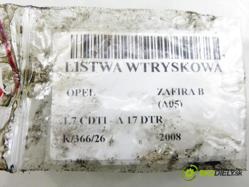 OPEL ZAFIRA B (A05) MINIVAN 2008 92,00 1.7 CDTI - A 17 DTR 1686,00 Lišta vstrekovacia 44PP31 (Vstrekovacia lišta)