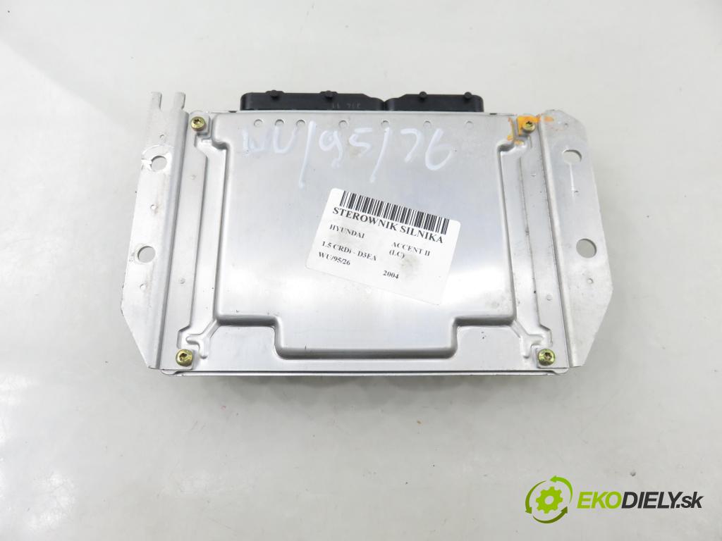 HYUNDAI ACCENT II (LC) LIFTBACK 2004 60,00 1.5 CRDi - D3EA 1493,00 řídící jednotka motora 0281011811 ; 3910127512