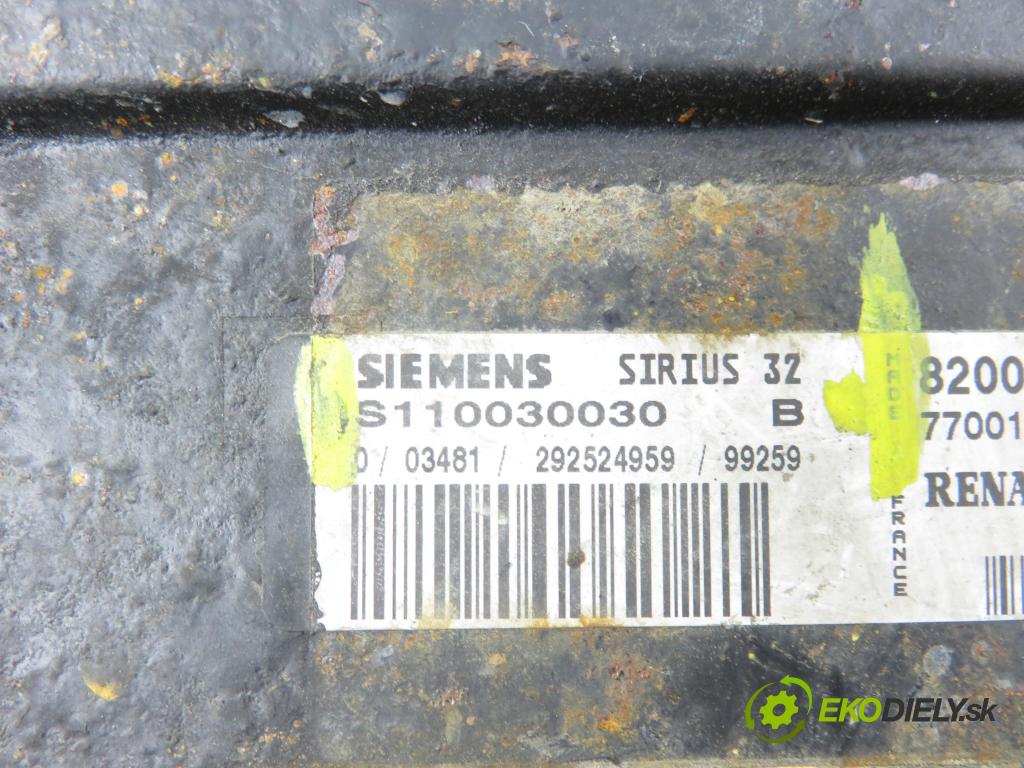 RENAULT SCENIC I (JA0/1_) MINIVAN 2000 79,00 1.6 - K4M 709 1598,00 Riadiaca jednotka Motor 8200035702 ; 7700110471 ; S110030030B