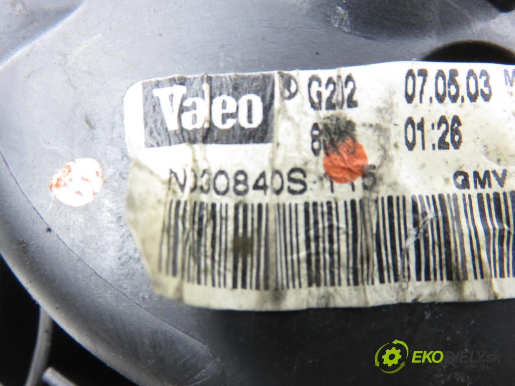 PEUGEOT PARTNER Combispace (5F) KOMBIVAN 2003 66,00 2.0 HDI - RHY (DW10TD) 1997,00 ventilátor větráku N030840S