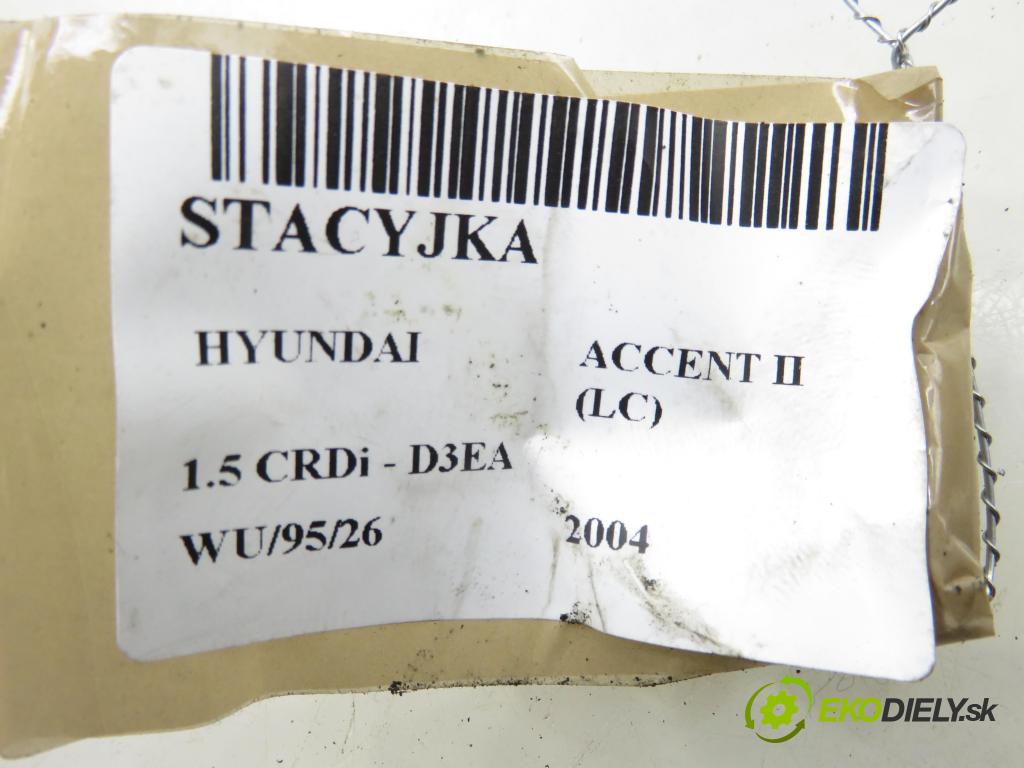 HYUNDAI ACCENT II (LC) LIFTBACK 2004 60,00 1.5 CRDi - D3EA 1493,00 spinačka  (Spínacia skrinka)