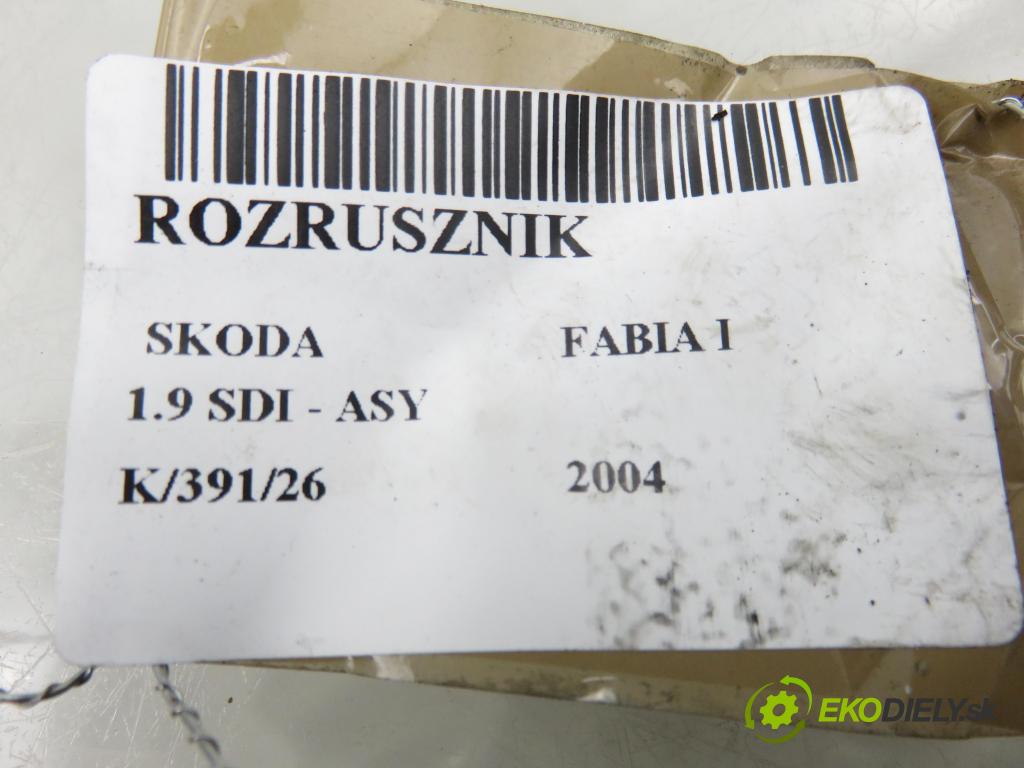 SKODA FABIA I (6Y2) HB 2004 47,00 1.9 SDI - ASY 1896,00 startér  (Startér)