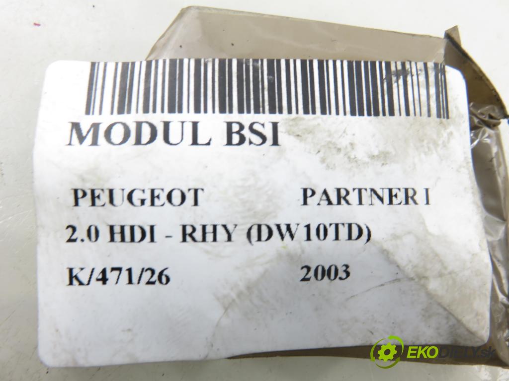 RENAULT SCENIC I (JA0/1_) MINIVAN 2000 79,00 1.6 - K4M 709 1598,00 MODUL BSI S108502600 ; 7700436246