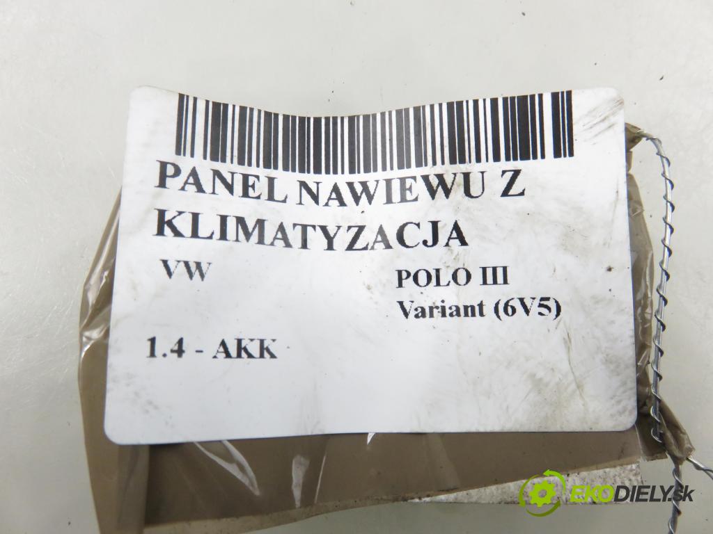 VW POLO Variant (6V5) KOMBI 1999 44,00 1.4 - AKK 1390,00 Panel kúrenia KLIMATIZACE: 1J0820045F