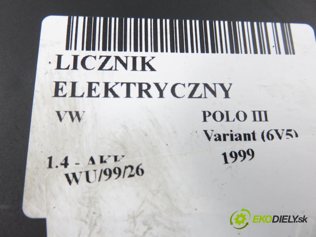 VW POLO Variant (6V5) KOMBI 1999 44,00 1.4 - AKK 1390,00 prístrojovka elektrický 6K9920806