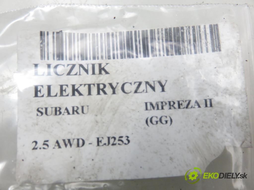 SUBARU IMPREZA kombi (GG) KOMBI 2005 123,00 2.5 167 2457,00 Prístrojovka elektrický 85014FE110