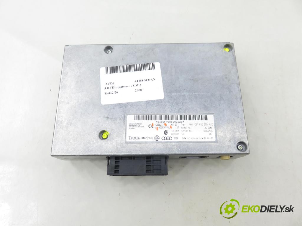 AUDI A4 (8K2, B8) SEDAN 2008 176,00 3.0 TDI quattro - CCWA 2967,00 MODUL BLUETOOTH 4E0910336L ; 4E0862335