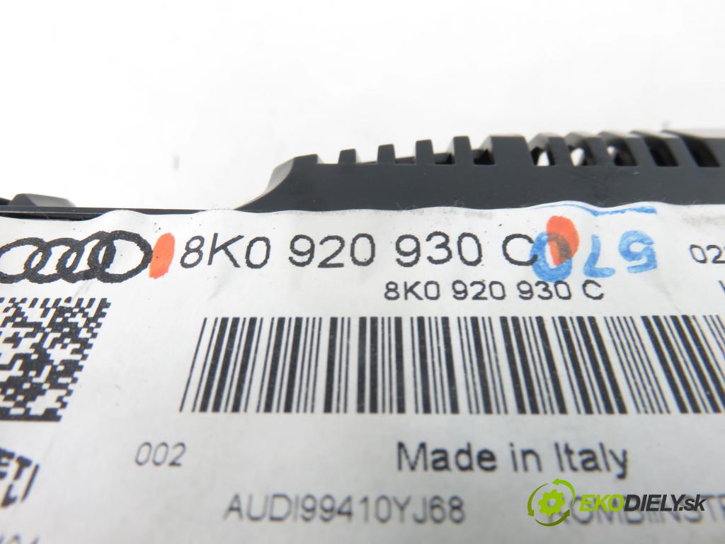 AUDI A4 (8K2, B8) SEDAN 2008 176,00 3.0 TDI quattro - CCWA 2967,00 Prístrojovka elektrický 8K0920930C