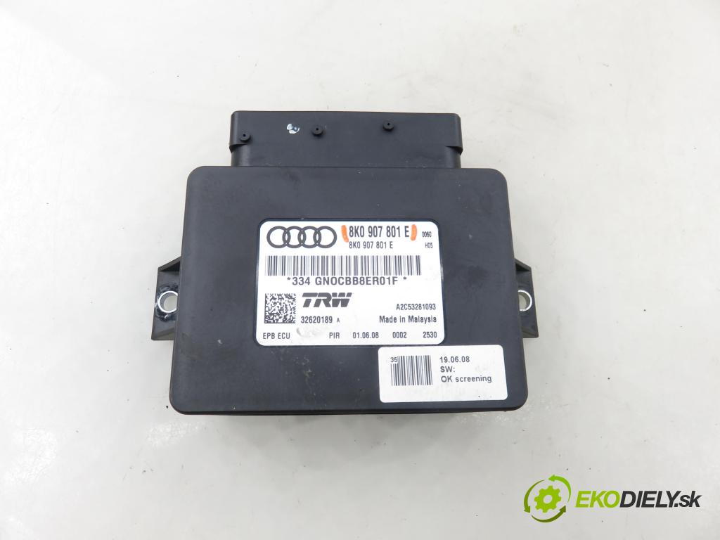 AUDI A4 (8K2, B8) SEDAN 2008 176,00 3.0 TDI quattro - CCWA 2967,00 řídící jednotka brzdy MANUÁL 8K0907801E