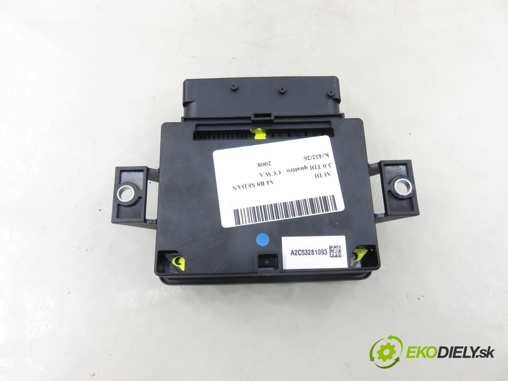 AUDI A4 (8K2, B8) SEDAN 2008 176,00 3.0 TDI quattro - CCWA 2967,00 Riadiaca jednotka brzdy MANUÁLNY: 8K0907801E