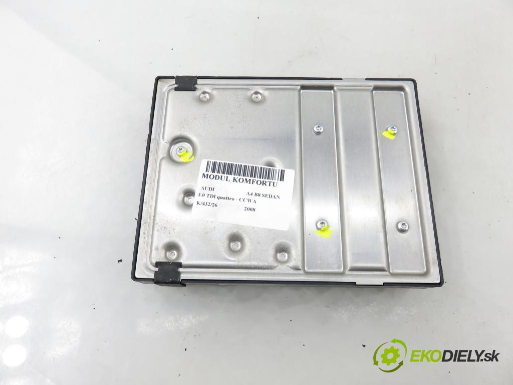 AUDI A4 (8K2, B8) SEDAN 2008 176,00 3.0 TDI quattro - CCWA 2967,00 MODUL komfortu 8K0907063D ; F005V00749
