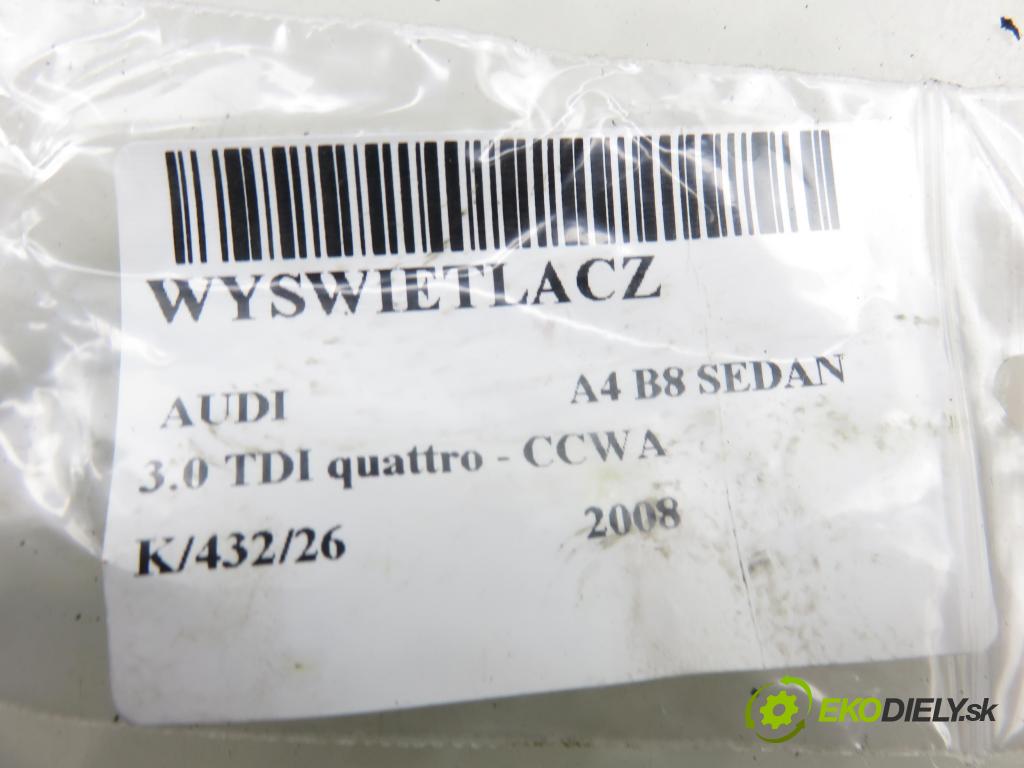 AUDI A4 (8K2, B8) SEDAN 2008 176,00 3.0 TDI quattro - CCWA 2967,00 ZOBRAZIT: 8T0919603C