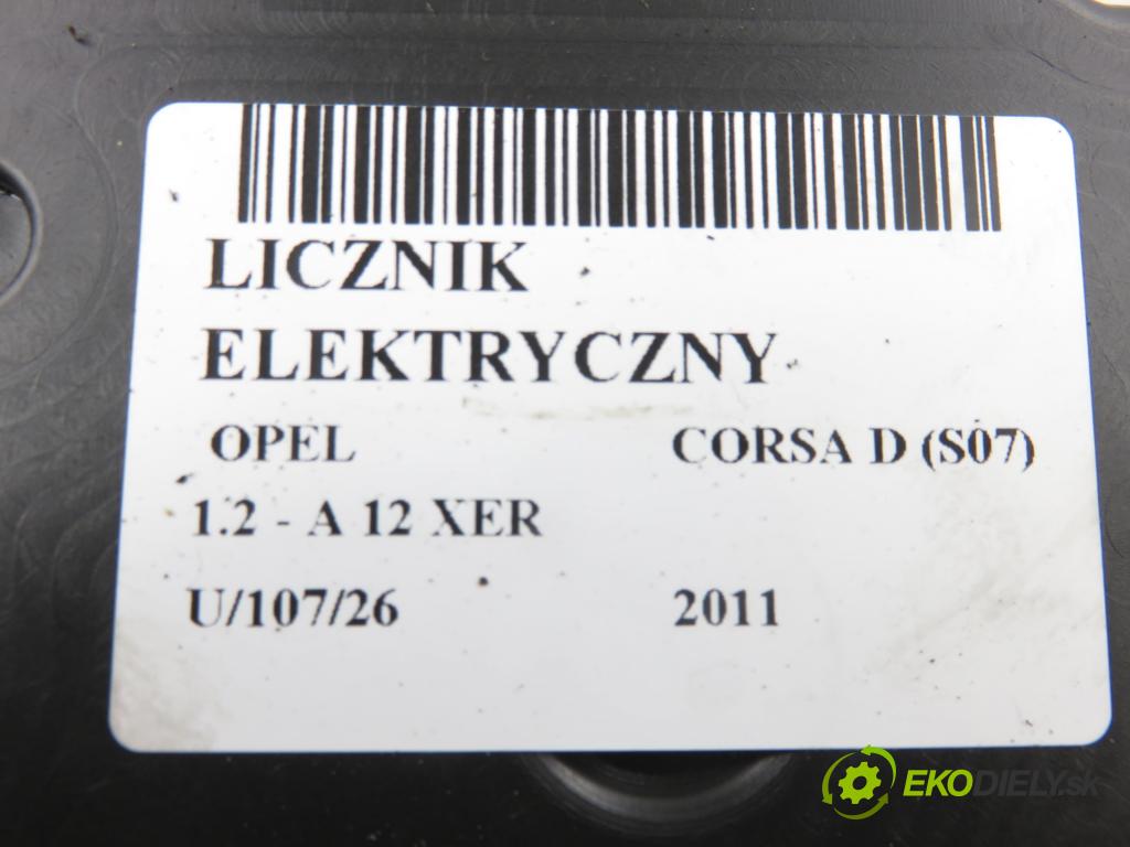OPEL CORSA D (S07) HB 2011 0,00 1.2 - A 12 XER 1229,00 prístrojovka elektrický P0013312043