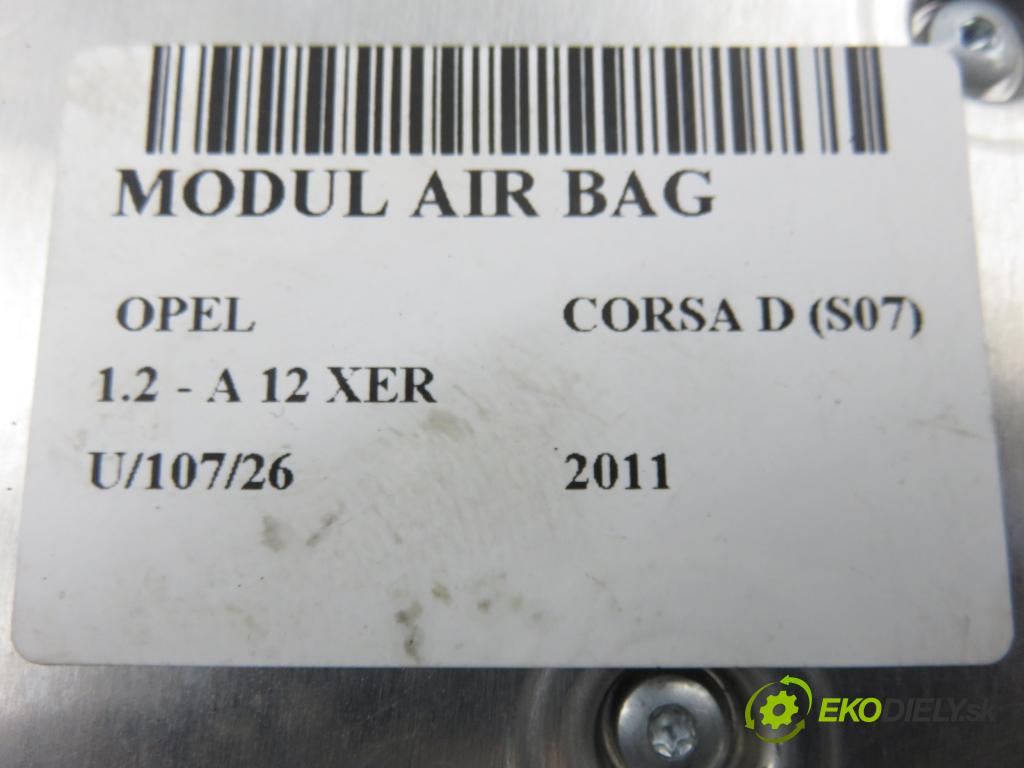OPEL CORSA D (S07) HB 2011 0,00 1.2 - A 12 XER 1229,00 MODUL air BAG 13283818