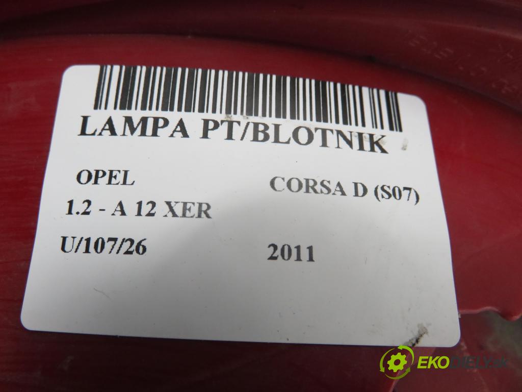 OPEL CORSA D (S07) HB 2011 0,00 1.2 - A 12 XER 1229,00 světlo pravé zadní 93189091