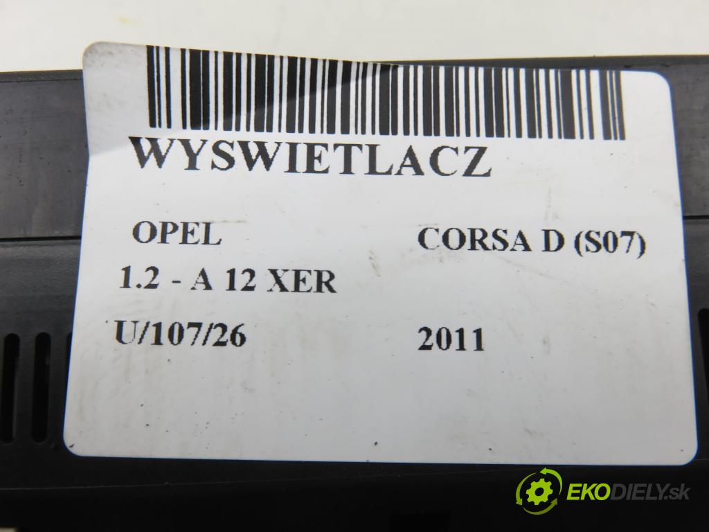 OPEL CORSA D (S07) HB 2011 0,00 1.2 - A 12 XER 1229,00 ZOBRAZIT: 13301080