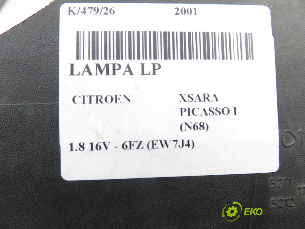 CITROEN XSARA PICASSO (N68) MINIVAN 2001 85,00 1.8 16V - 6FZ (EW7J4) 1749,00 Svetlo LP 9631495180