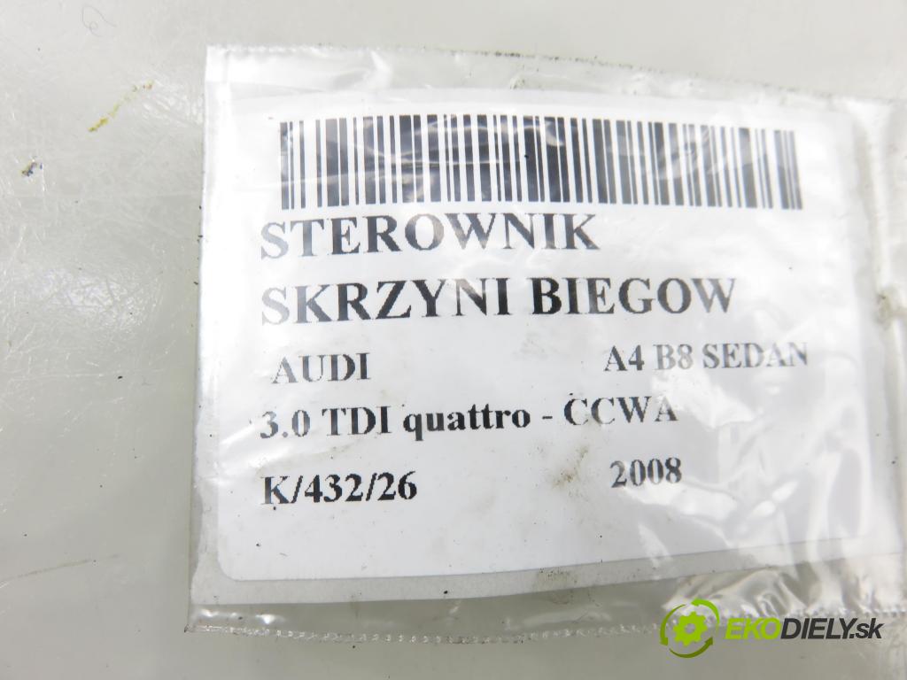 AUDI A4 (8K2, B8) SEDAN 2008 176,00 3.0 TDI quattro - CCWA 2967,00 řídící jednotka převodovky 0260550021 ; 1084128302