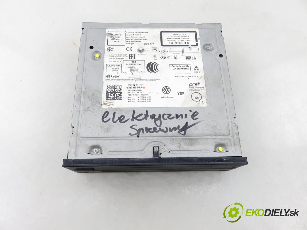VW GOLF VII Variant (BA5, BV5) KOMBI 2019 850,00 1.6 TDI CR 115 - DGTE 1598,00 CZYTNIK navigace 3Q0035846B (Elektrosoučásti ostatní)