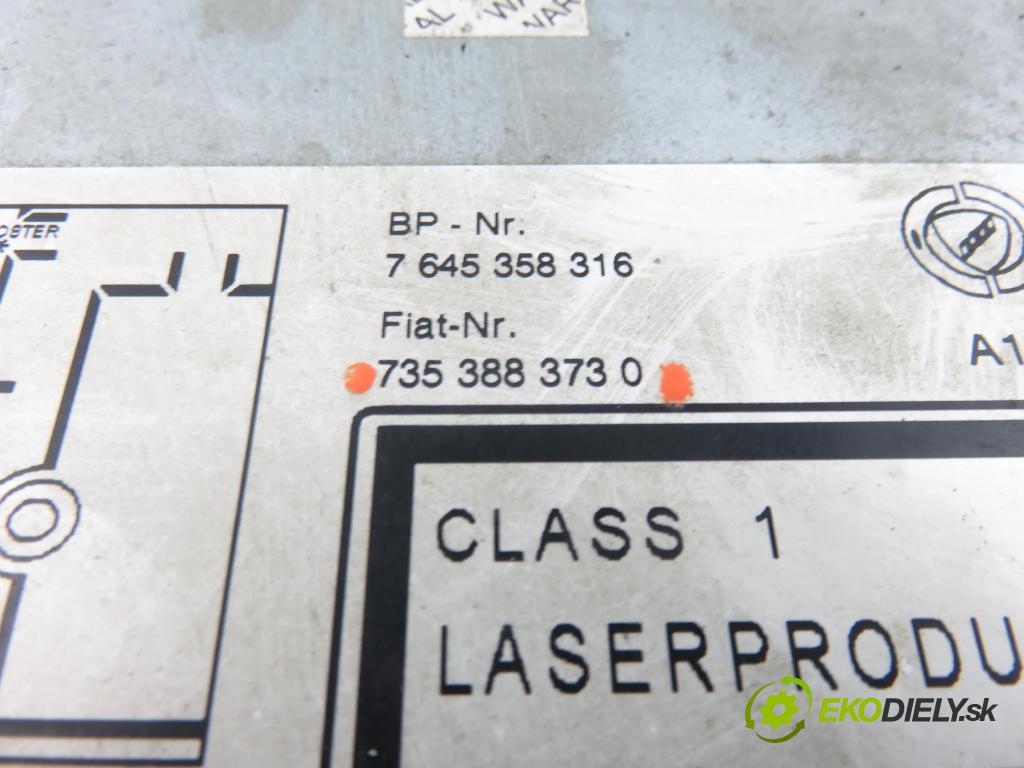 FIAT DOBLO nadwozie wielkoprzestrzenne (MPV) (119_, 223_) KOMBIVAN 2006 62,00 1.3 D Multijet - 223 A9.000 1248,00 RADIO CD 7353883730