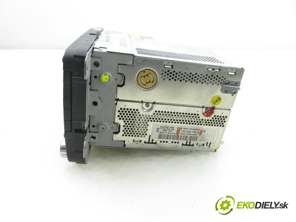 VW PASSAT B6 Variant (3C5) KOMBI 2006 103,00 2.0 TDI PD 8V 140 - BMP 1968,00 RADIO CD 1T0035194D