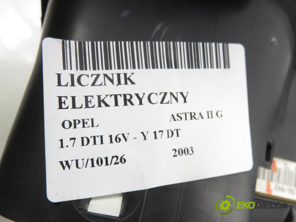 OPEL ASTRA G liftback (T98) HB 2003 55,00 1.7 DTI 16V - Y 17 DT 1686,00 Prístrojovka elektrický 24451492TG ; 110080156002