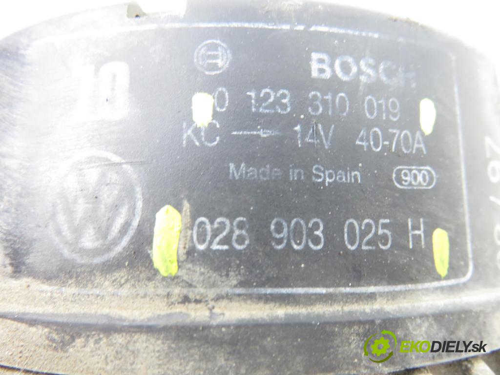 VW POLO (6N1) HB 1997 44,00 1.4 60 1390,00 Alternátor 028903025H ; 0123310019 (Alternátor)