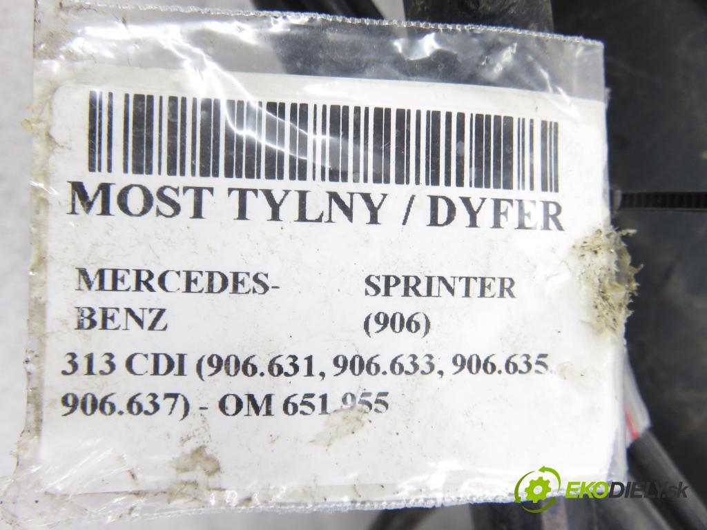 MERCEDES-BENZ SPRINTER 3,5-t Skrzynia (906) FURGON 2011 95,00 313 CDI (906.631, 906.633, 906.635, 906.637) - OM  2143,00 Most zadný / ,diferenciál 9063506700