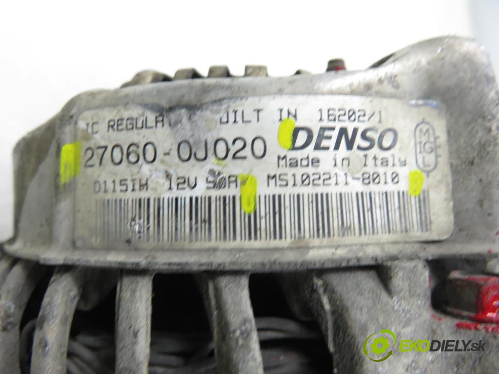 TOYOTA YARIS (_P1_) HB 2002 64,00 1.3 VVTi 87 - 2SZ-FE 1298,00 Alternátor 270600J020 ; MS1022118010 (Alternátor)