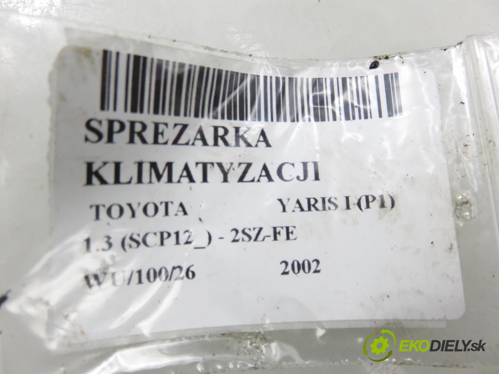 TOYOTA YARIS (_P1_) HB 2002 64,00 1.3 VVTi 87 - 2SZ-FE 1298,00 KOMPRESOR: klimatizácie 4472209466 (Kompresor klimatizácie)