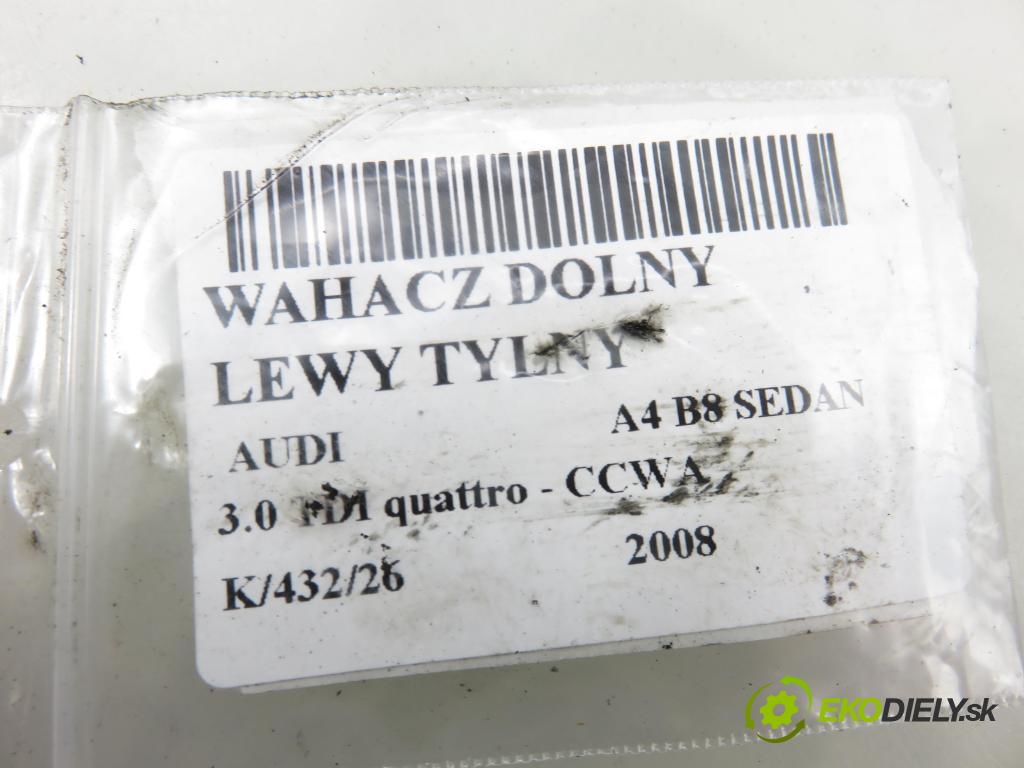 AUDI A4 (8K2, B8) SEDAN 2008 176,00 3.0 TDI quattro - CCWA 2967,00 Rameno dolné ľavy zadný 8K0407695E