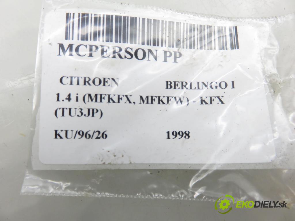 CITROEN BERLINGO / BERLINGO FIRST nadwozie wielkoprzestrzenne (MPV) KOMBIVAN 1998 55,00 1.4 i 75 - KFX 1360,00 MCPERSON PP