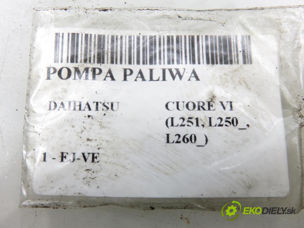 DAIHATSU CUORE VI (L251, L250_, L260_) HB 2003 43,00 1 - EJ-VE 989,00 Pumpa paliva 23210B2010 ; 1019618341