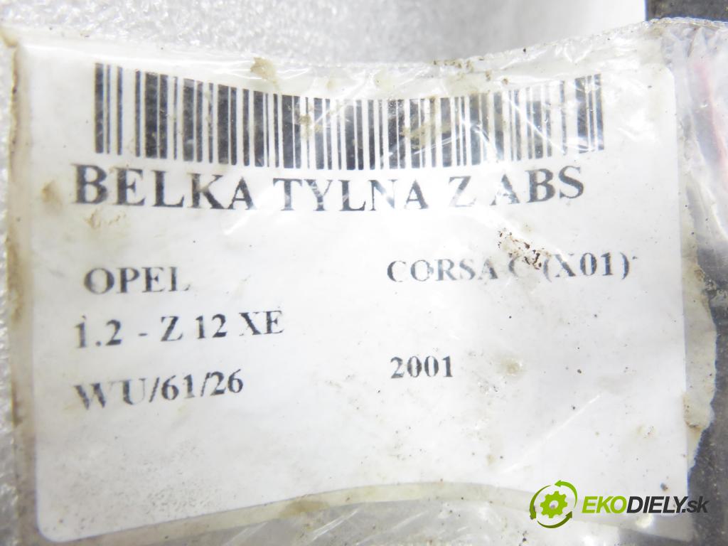 OPEL CORSA C (X01) HB 2001 55,00 1.2 16V 75 - Z 12 XE 1199,00 Výstuha zadná ABS