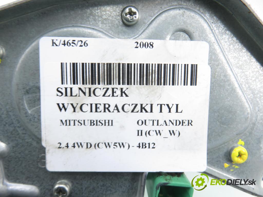 MITSUBISHI OUTLANDER II (CW_W) SUV 2008 125,00 2.4 MIVEC 4WD (CW5W) - 4B12 2360,00 Motorček stierače zadné