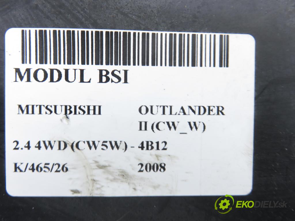 MITSUBISHI OUTLANDER II (CW_W) SUV 2008 125,00 2.4 MIVEC 4WD (CW5W) - 4B12 2360,00 MODUL BSI 8637A318