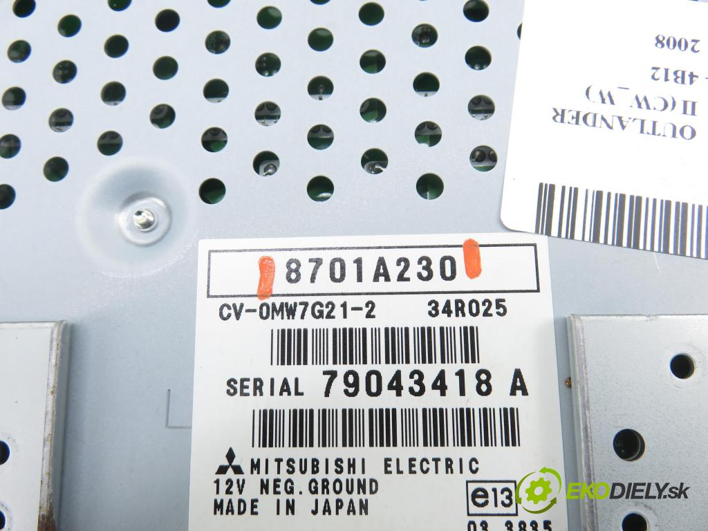 MITSUBISHI OUTLANDER II (CW_W) SUV 2008 125,00 2.4 MIVEC 4WD (CW5W) - 4B12 2360,00 Zosilňovač 8701A230 (Zosilňovač)