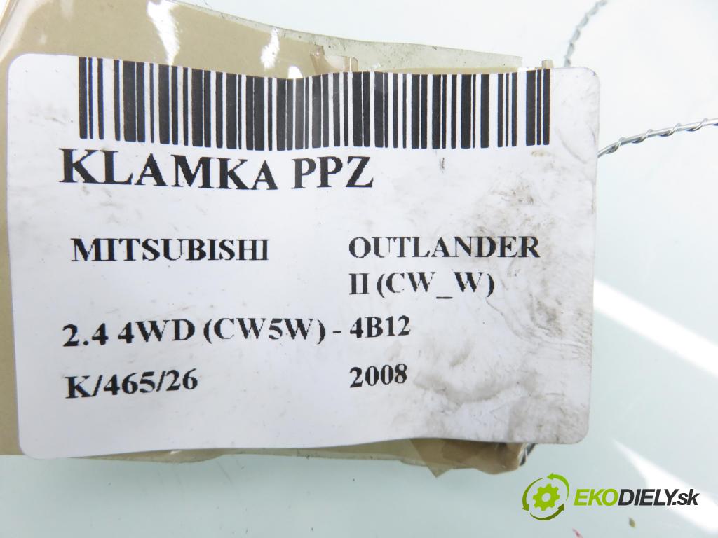 MITSUBISHI OUTLANDER II (CW_W) SUV 2008 125,00 2.4 MIVEC 4WD (CW5W) - 4B12 2360,00 Kľučka