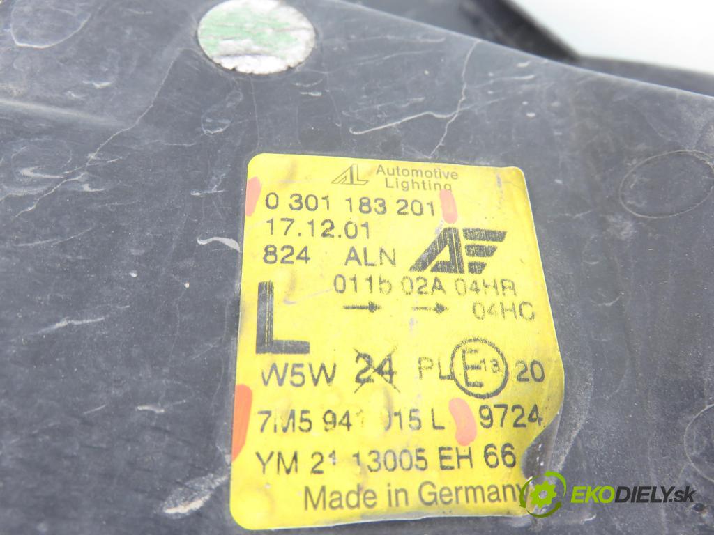 FORD GALAXY (WGR) VAN 2002 85,00 1.9 TDI PD 115 - AUY 1896,00 Svetlo LP 7M5941015L ; 0301183201