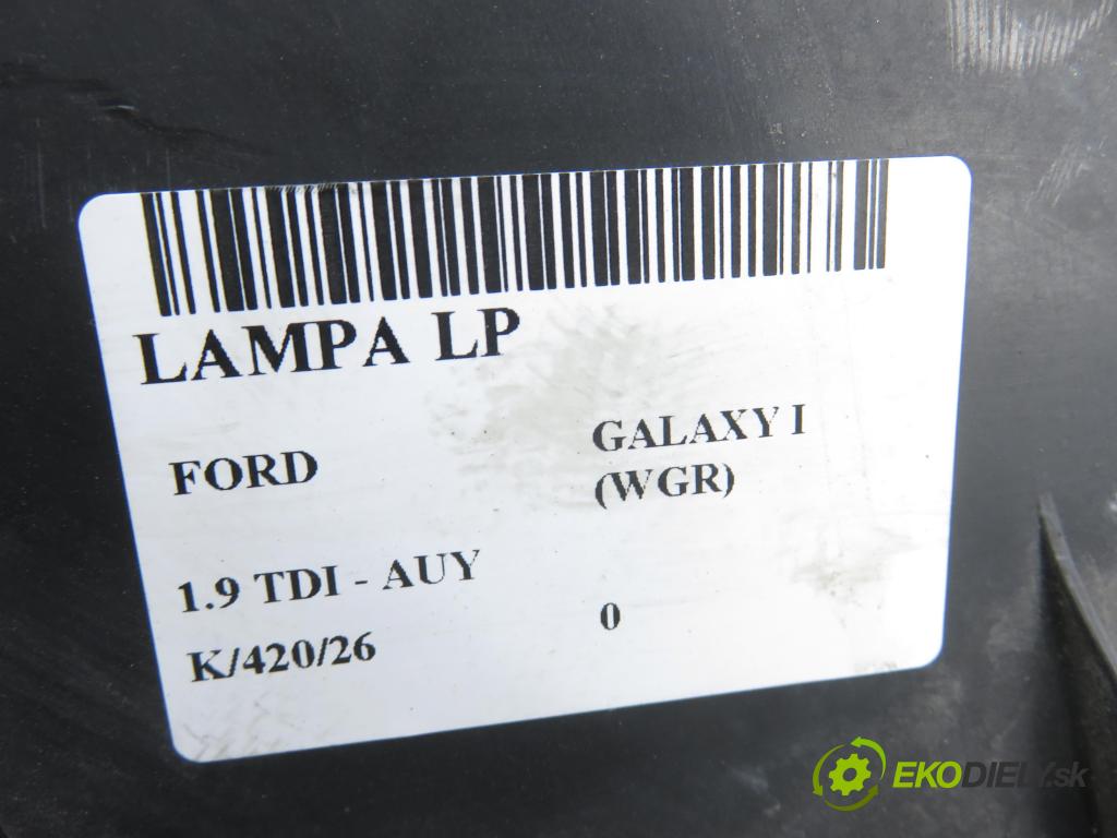 FORD GALAXY (WGR) VAN 2002 85,00 1.9 TDI PD 115 - AUY 1896,00 Svetlo LP 7M5941015L ; 0301183201