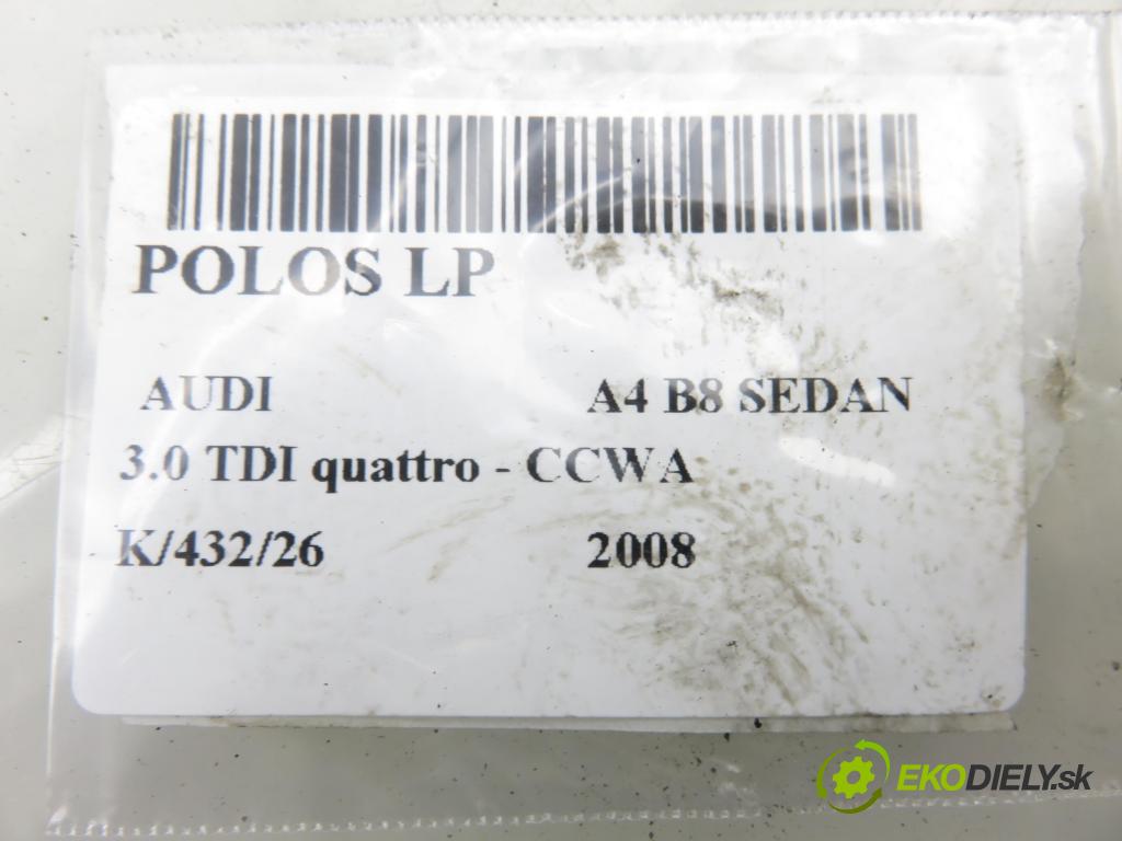AUDI A4 (8K2, B8) SEDAN 2008 176,00 3.0 TDI quattro - CCWA 2967,00 Poloos LP 8K0407271P