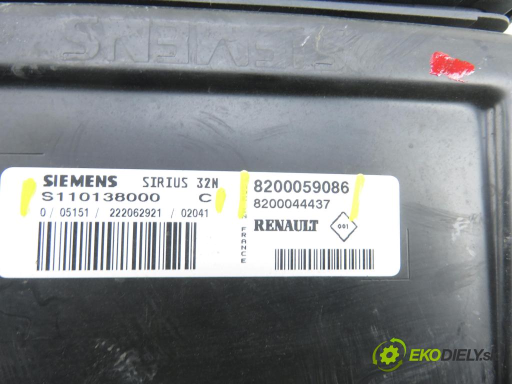 RENAULT TWINGO I (C06_) HB 2002 43,00 1.2 (C066, C068) - D7F 703 1149,00 Riadiaca jednotka Motor S110138000C ; 8200059086 ; 8200044437