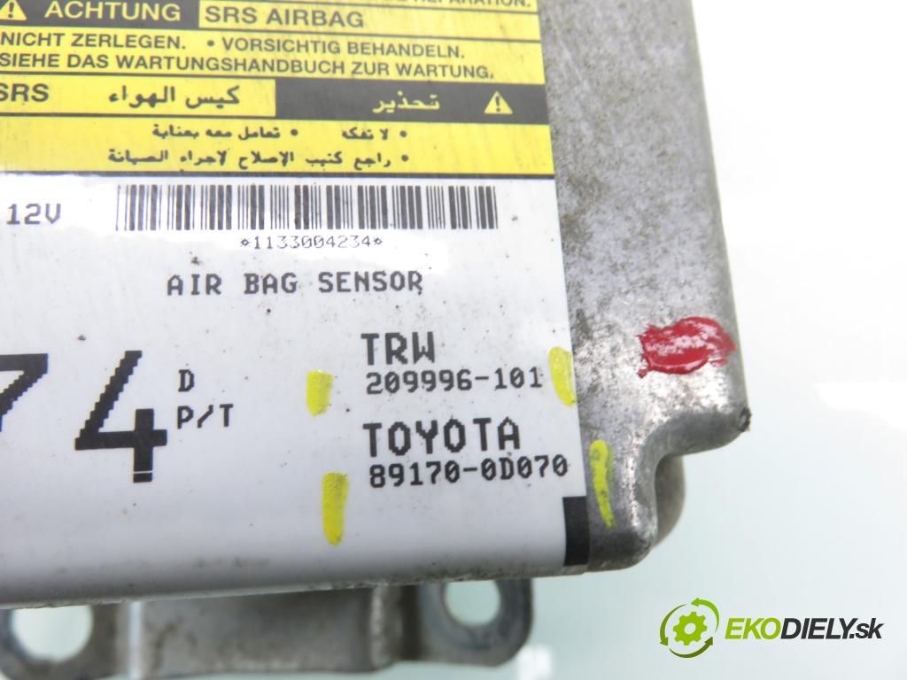 TOYOTA YARIS (_P1_) HB 2003 50,00 1.0 VVT- i 68 - 1SZ-FE 998,00 MODUL air BAG 891700D070 ; 209996101
