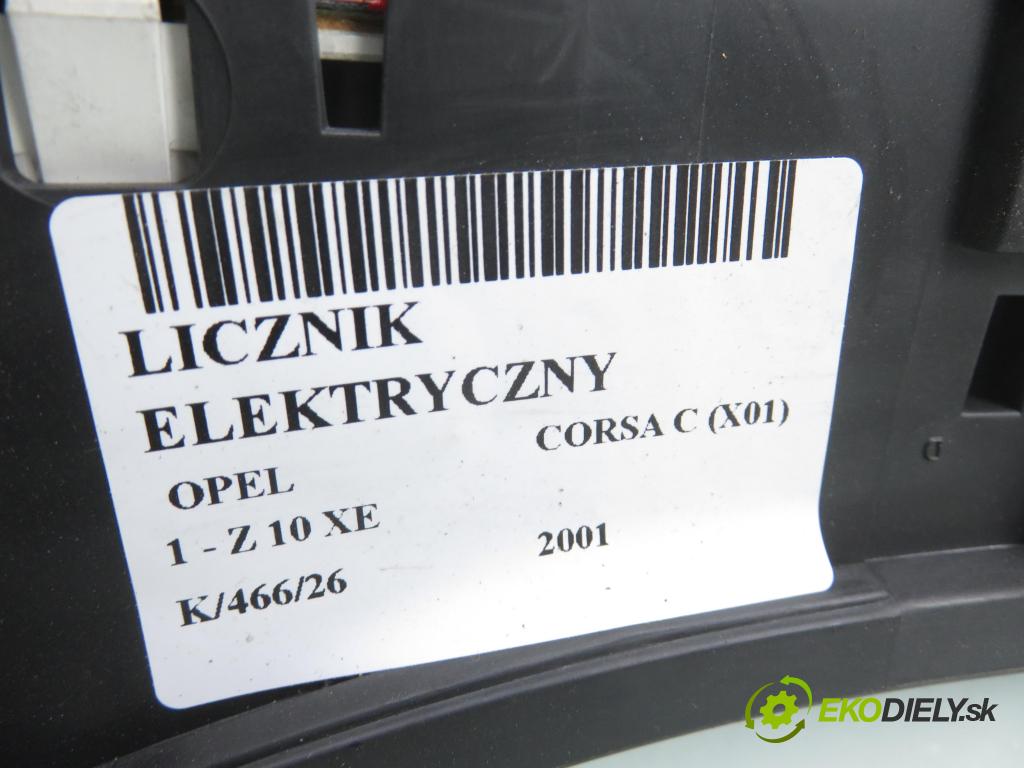 OPEL CORSA C (X01) HB 2001 43,00 1.0 12V 58 - Z 10 XE 973,00 prístrojovka elektrický 09166813FK
